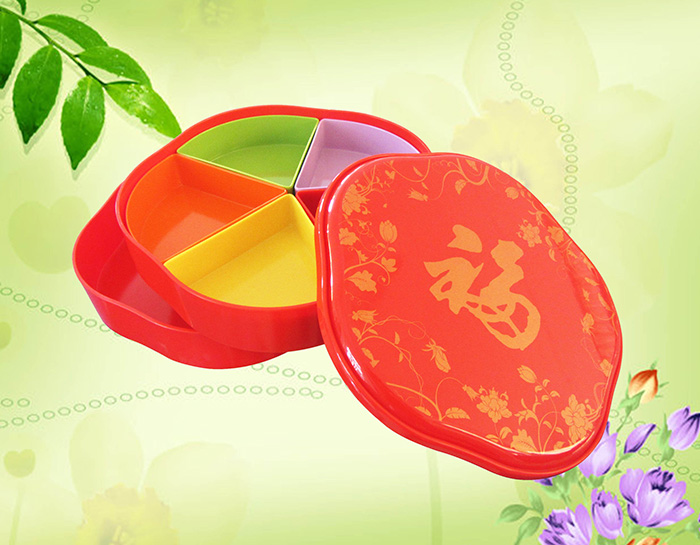梅花(huā)雙層糖果盒